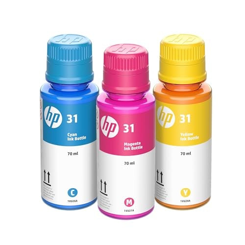HP - 31 3-Pack Ink Bottles - Cyan/Magenta/Yellow