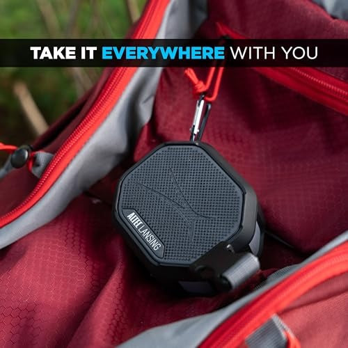 Altec Lansing - Bluetooth HydraTrek 2.0 EverythingProof Portable Speaker - Black/Gray