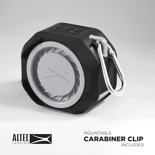 Altec Lansing - Bluetooth HydraTrek 2.0 EverythingProof Portable Speaker - Black/Gray
