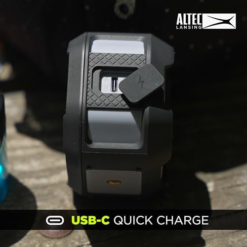 Altec Lansing - Bluetooth HydraTrek 2.0 EverythingProof Portable Speaker - Black/Gray