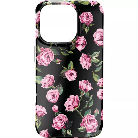 VELVET CAVIAR iPhone 16 MagSafe Case - Pink Rose Floral: Bump-Resistant Plastic