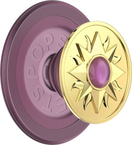 PopSockets - MagSafe PopGrip Universal Magnetic Grip & Stand with Adapter Ring for Cell Phones - Purple & Gold
