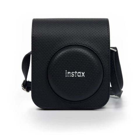 Fujifilm Instax Mini 12 Black Case: Faux Leather Camera Case for Instax Mini 12