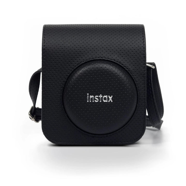 Fujifilm Instax Mini 12 Black Case: Faux Leather Camera Case for Instax Mini 12