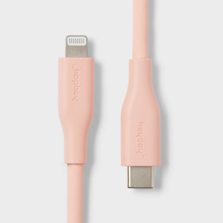 6' Lightning to USB-C 60W Silicone Cable - Heyday™ Peach