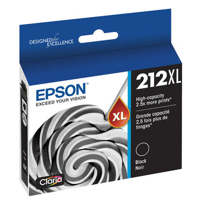 Epson 212 Claria High Capacity Black Ink Cartridge T212XL120-S