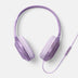 Wired on-Ear Translucent Jelly Headphones - Heyday™ Lavender: Built-in Microphone