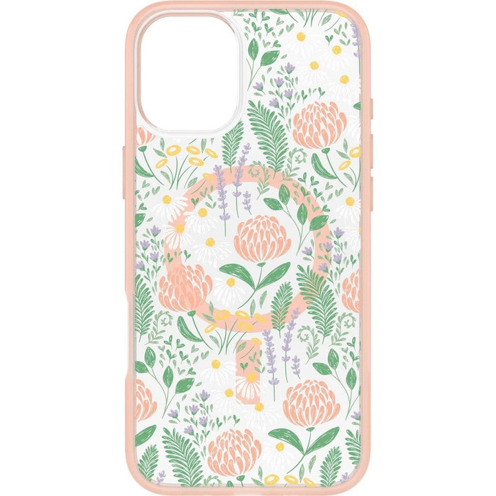 OtterBox iPhone 16 Plus Symmetry Series Case with MagSafe - Peachy Bloom