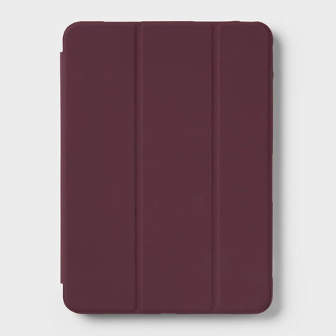 iPad Pro 11-inch (2024, 5th Generation) Puffy Case - Heyday™ Dark Cherry: Flexible Stand