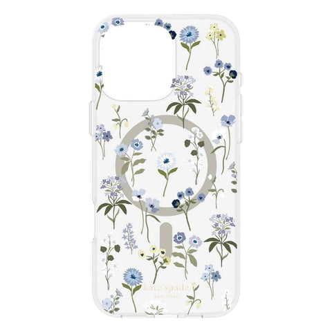 Kate Spade New York Apple iPhone 16 Pro Max Protective Case with MagSafe - Precious Bloom: TPU, Floral Pattern
