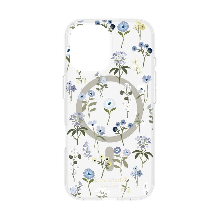 Kate Spade New York iPhone 16 Protective Case with MagSafe - Precious Bloom: Floral TPU Pattern