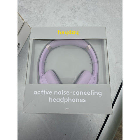 Active Noise Canceling Bluetooth Wireless Over Ear Headphones - Heyday Pastel