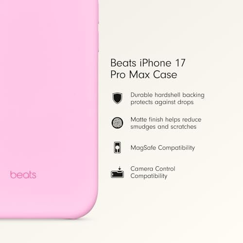 Beats - iPhone 17 Pro Max Case with MagSafe and Camera Control - Pebble Pink