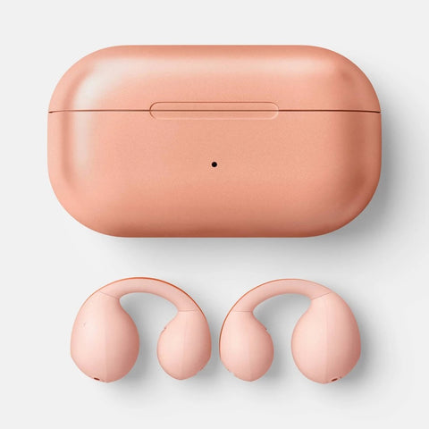 Open-Ear Jewelry Earbuds - Heyday™ Peach: True Wireless USB-C, Sweat-Resistant