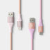10ft USB-a to USB-C Braided Cable 2pk - Heyday™ Bright Lilac Cosmetic Pink