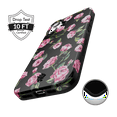 VELVET CAVIAR iPhone 16 MagSafe Case - Pink Rose Floral: Bump-Resistant Plastic