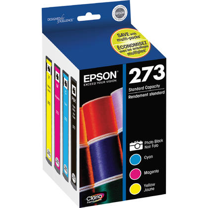 Epson 273 Ink Cartridges 4-Pack - Photo Black/Cyan/Magenta/Yellow