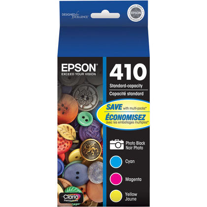 Epson - T410 Multipack Standard Capacity Ink Cartridges - Photo Black/Cyan/Magenta/Yellow