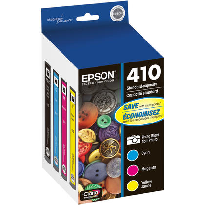 Epson - T410 Multipack Standard Capacity Ink Cartridges - Photo Black/Cyan/Magenta/Yellow