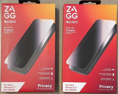 Zagg Inc Privacy Screen Protector for iPhone 14 Pro, Pack of 1