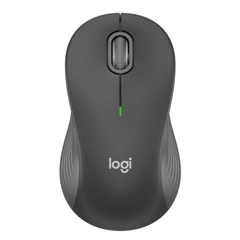 Logitech Signature M550 Wireless Mouse - Large - Graphite: Bluetooth & USB-a Connection