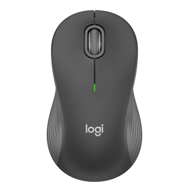 Logitech Signature M550 Wireless Mouse - Large - Graphite: Bluetooth & USB-a Connection
