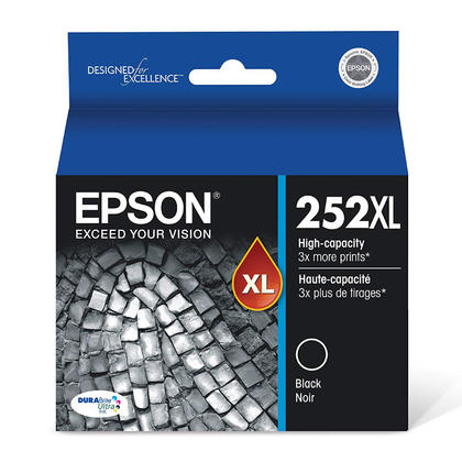 Epson 252XL High-Yield Black Ink Cartridge 2x Size