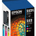 Epson 252 Ink Cartridges - Black/Cyan/Magenta/Yellow, Large