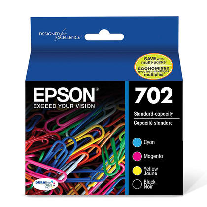 Epson 702 Ink Cartridges Pack of 4 - Standard Capacity