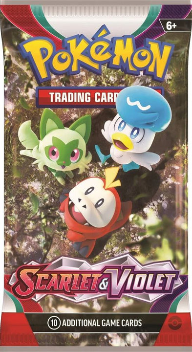 Scarlet & Violet Base Set English booster pack — alternate reference image; one pack per order