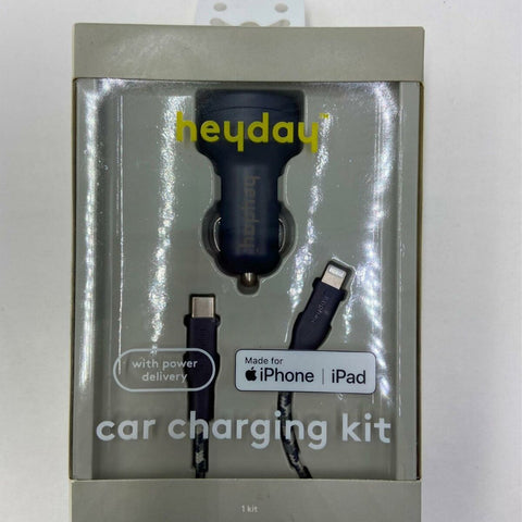 6' Lightning to USB-C Power Delivery Car Charging Kit - Heyday™ Dusk Blue