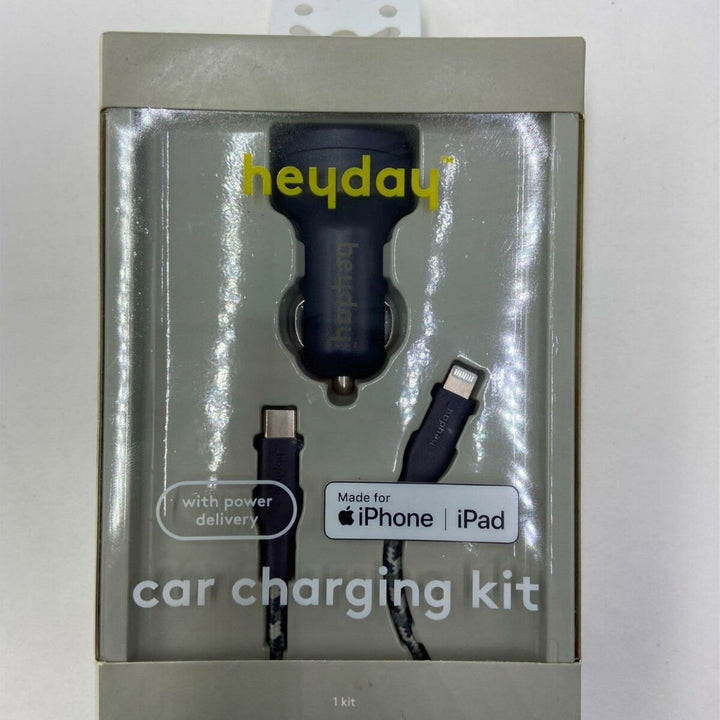 6' Lightning to USB-C Power Delivery Car Charging Kit - Heyday™ Dusk Blue