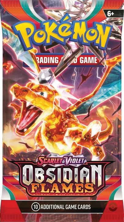 Obsidian Flames English booster pack — alternate reference image; one pack per order