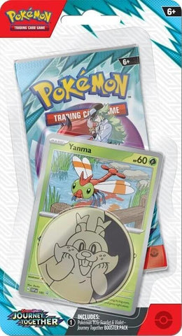 Pokémon TCG — Journey Together Checklane Blister — Yanma sealed retail product