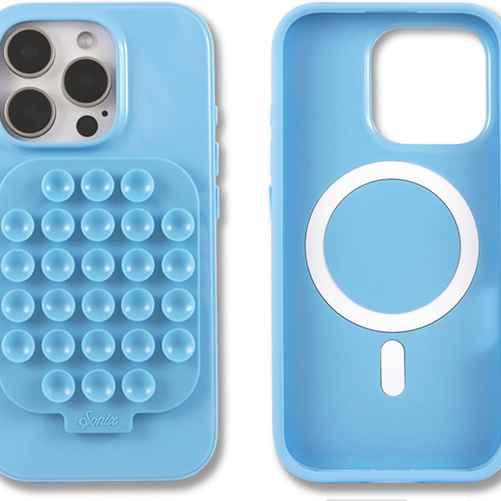 Sonix iPhone 16 Pro Suction Case with MagSafe - Light Blue: TPU Solid Pattern