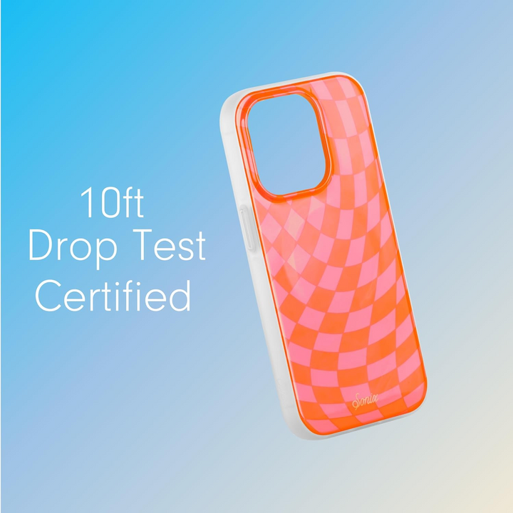 Sonix iPhone 15 Pro Case with MagSafe - Checkmate Pink: Polycarbonate Classic Pattern