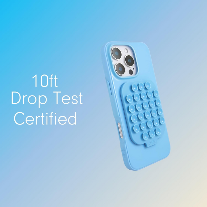 Sonix iPhone 16 Pro Suction Case with MagSafe - Light Blue: TPU Solid Pattern