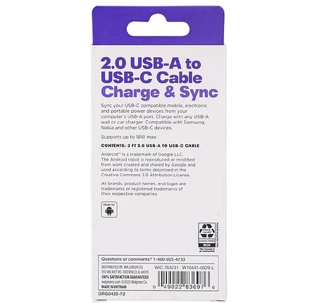 2-Port Wall Charger 15W USB-C & 5W USB-a (with 6' Lightning to USB-a Cable) - Heyday™ Pink/Rose Gold