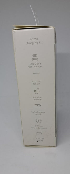 6' Lightning to USB-C Power Delivery Home Charging Kit - Heyday™ Marble