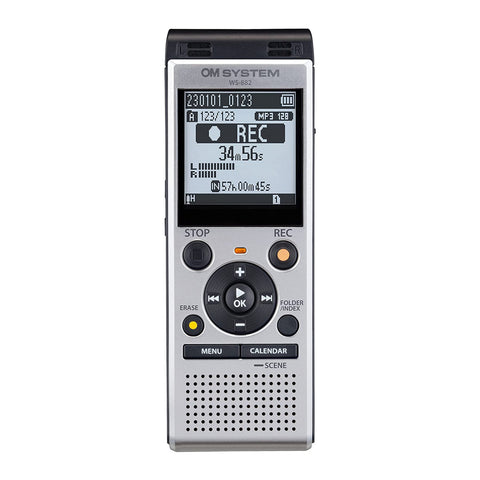 OM System WS-882 Digital Voice Recorder Black/Grey