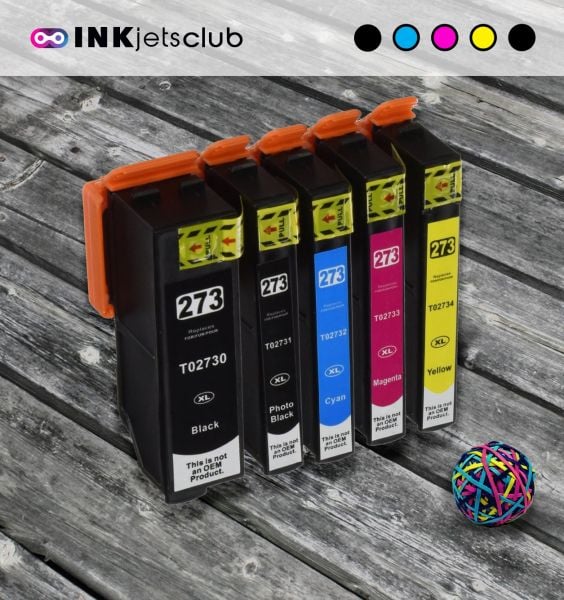 Epson 273 Ink Cartridges 4-Pack - Photo Black/Cyan/Magenta/Yellow