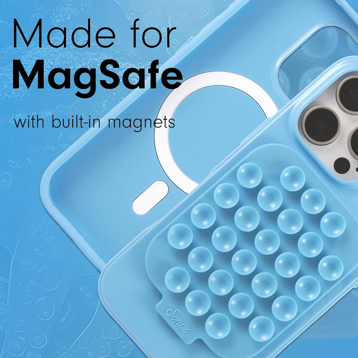 Sonix iPhone 16 Pro Suction Case with MagSafe - Light Blue: TPU Solid Pattern