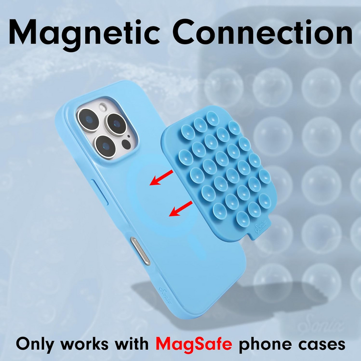 Sonix iPhone 16 Pro Suction Case with MagSafe - Light Blue: TPU Solid Pattern