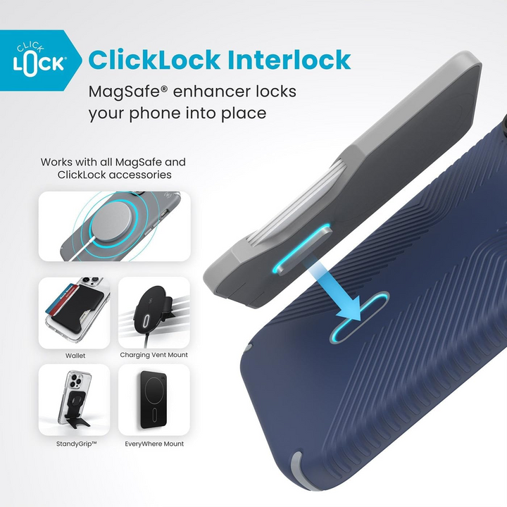 Presidio2 Pro MagSafe with ClickLock Apple iPhone 16 Pro Max Case - Coastal Blue/Dust Grey