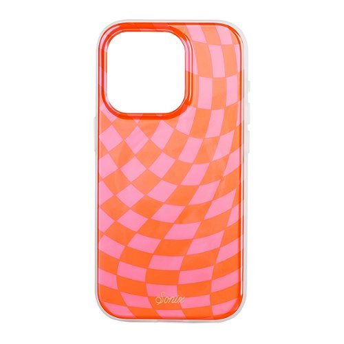 Sonix iPhone 15 Pro Case with MagSafe - Checkmate Pink: Polycarbonate Classic Pattern
