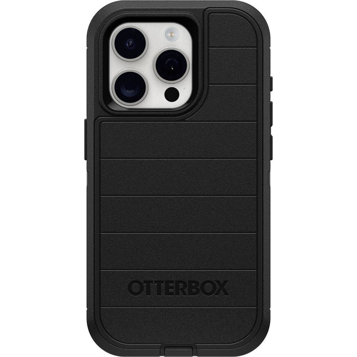 OtterBox iPhone 15 Pro Defender Series Pro Case - Black: Polycarbonate Bump-Resistant