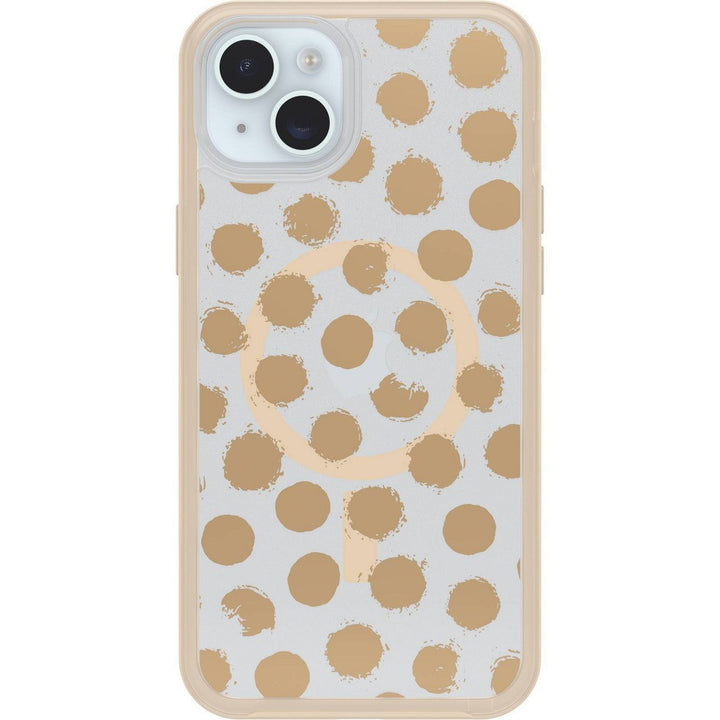 OtterBox iPhone 15 Plus/iPhone 14 Plus Symmetry Series Case with MagSafe - Dotting Around: Polka Dots Polycarbonate Cover