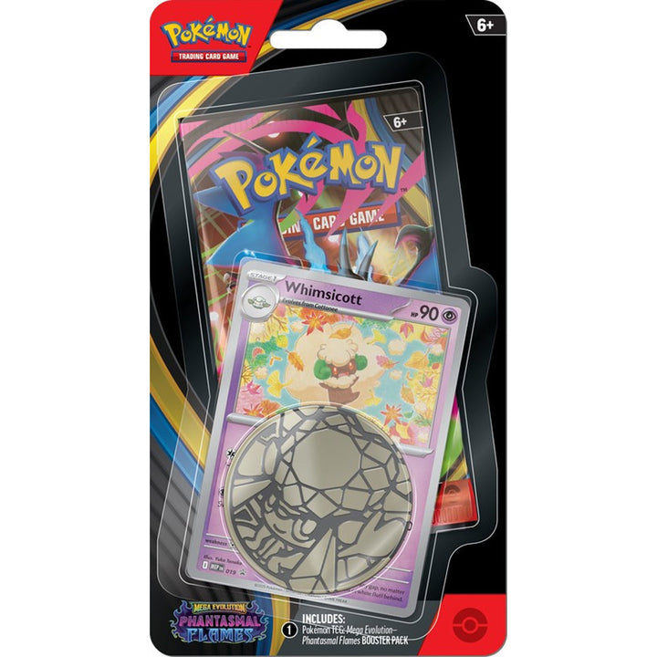 Phantasmal Flames Checklane Blister — Whimsicott - Angled front of retail blister