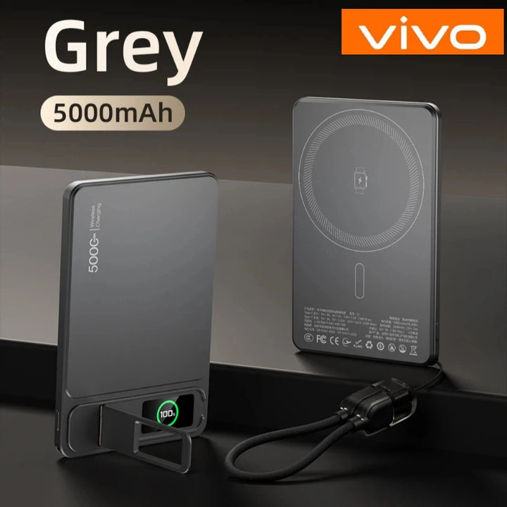 VIVO 10000mAh Magnetic Power Bank PD15W Wireless Fast Charging External Battery for Magsafe Powerbank for iPhone 17/16/15/14 New
