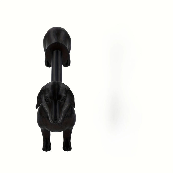 Funny Dachshund Toilet Paper Holder Modern Farmhouse Bathroom Decor Easy Install Freestanding Roll Stand with Cute Dog Design